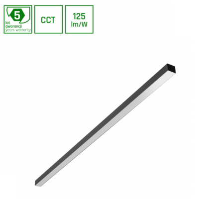 ALLDAY BASIC 50W CCT 230V IP20 1503x42x37mm CZARNY 5 LAT GW. (SLI047303CCT_PW)